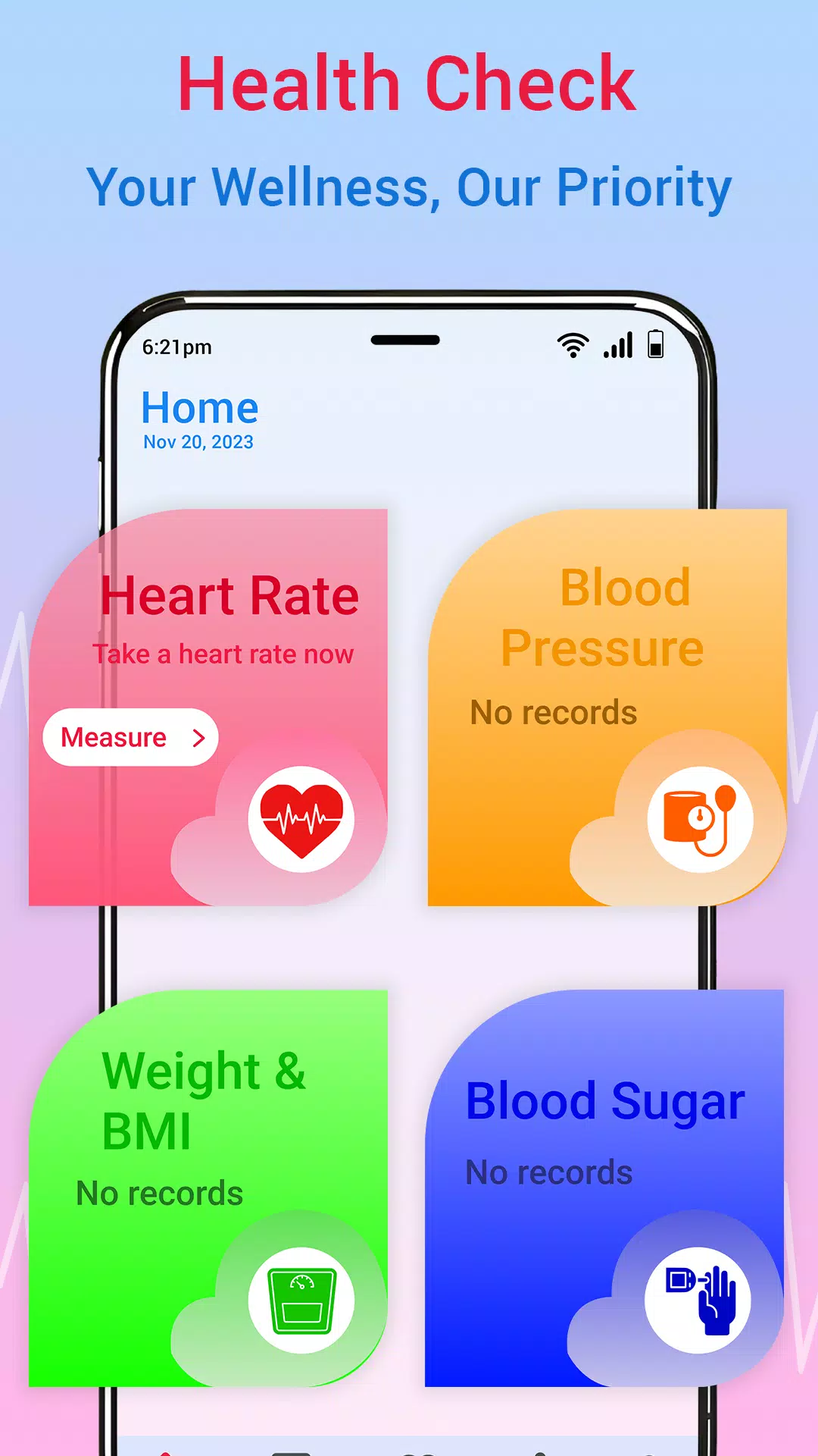 Blood Pressure-Pulse Monitor Screenshots