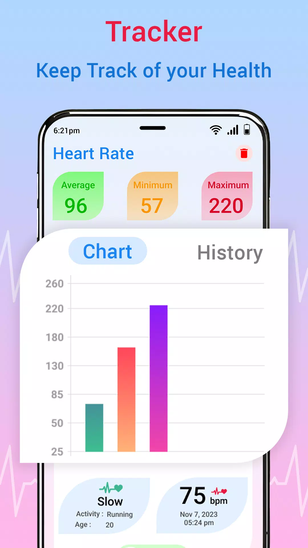 Blood Pressure-Pulse Monitor Screenshots