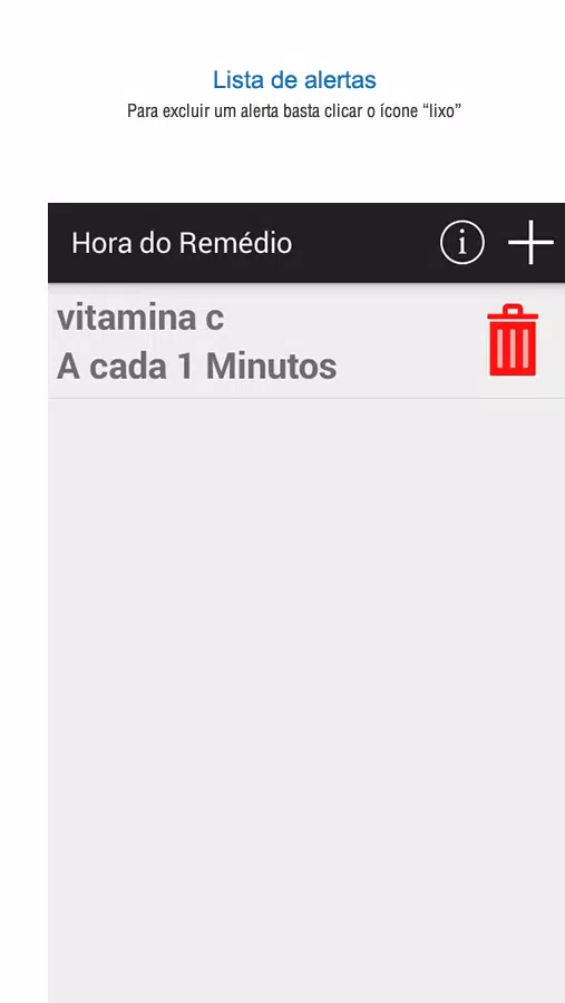 Alerta remédio Screenshots