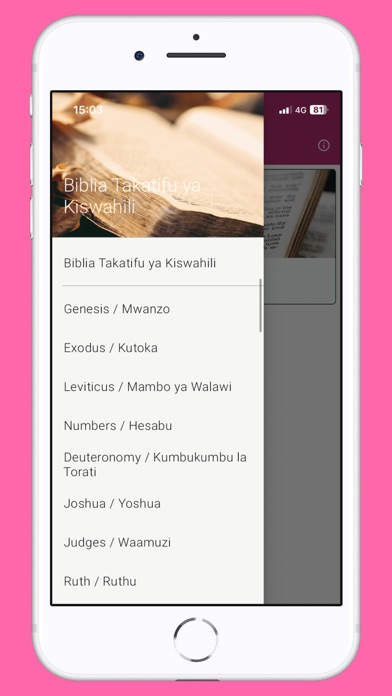 Biblia Takatifu Swahili Screenshots