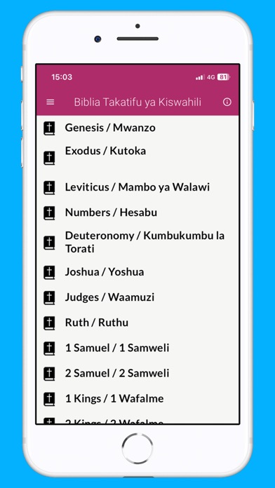 Biblia Takatifu Swahili Screenshots