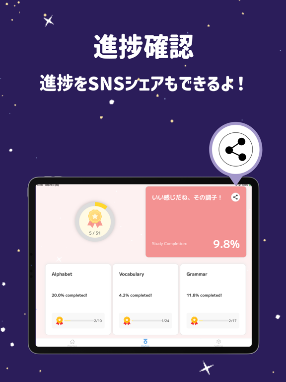 Captures d'écran de KiddoEnglish: 楽しく学ぶ小学校英語 iPad