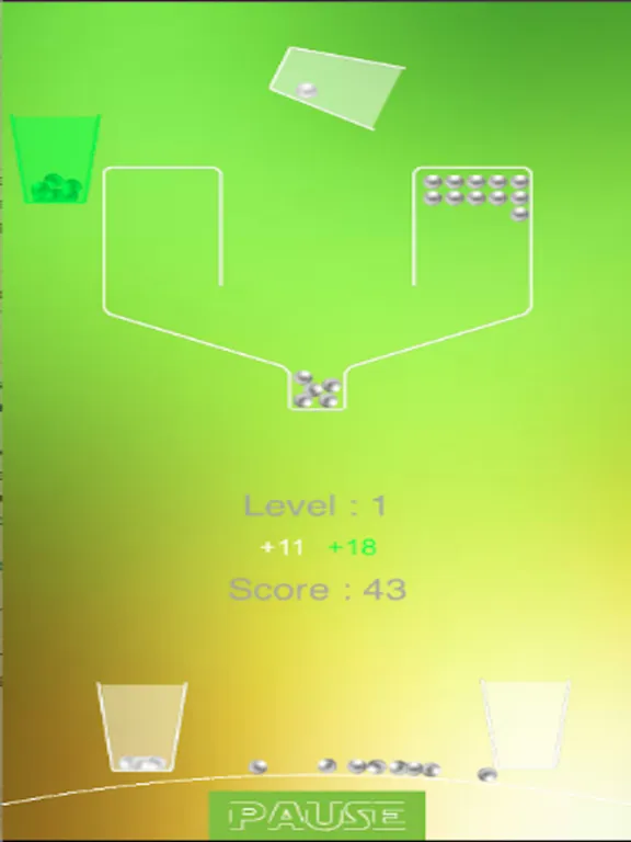 100 Ping Pong Balls-Fall Catch iPad 应用截图