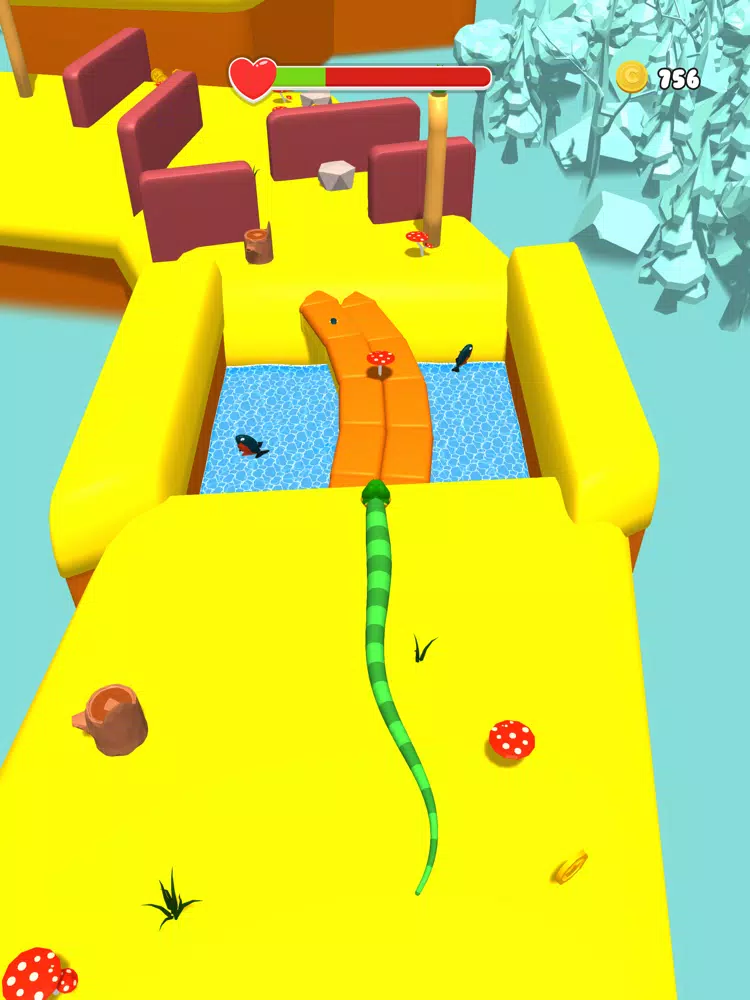 Snake Head 3D iPad  स्क्रीनशॉट