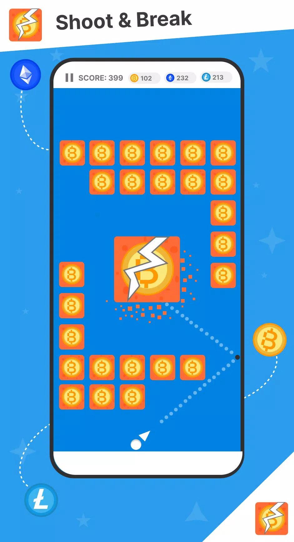 CryptoBreaker Earn BTC N LTC Screenshots