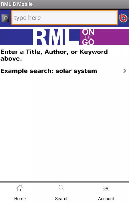 Rolling Meadows Library App Screenshots