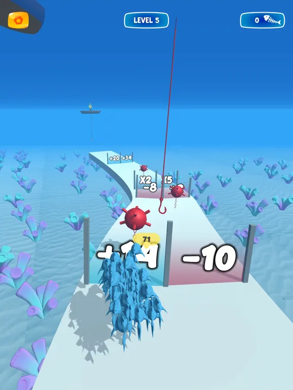 Zrzuty ekranu Crowd Fish 3D iPad 