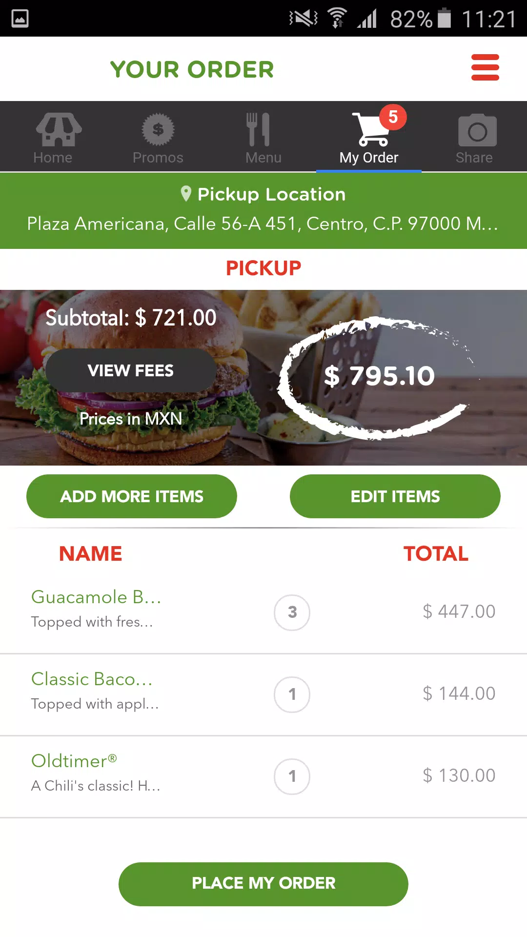 Chili's Global Screenshots