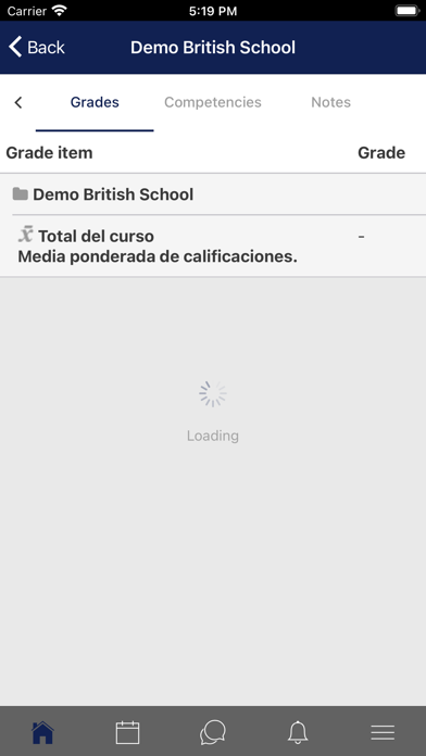 Campus Virtual British School Screenshots
