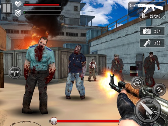 Capturas de tela do Undead Shooting 3D iPad 