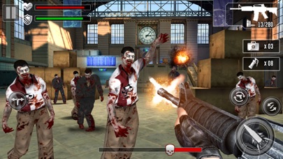 Capturas de tela do Undead Shooting 3D
