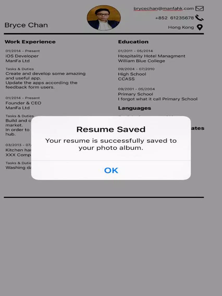 Ảnh chụp màn hình của Resume Plus - Professional & Quick Resume Builder iPad