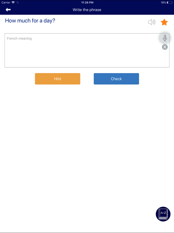 Zrzuty ekranu French Communicate Daily iPad