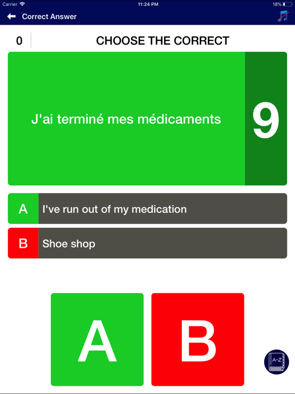 Zrzuty ekranu French Communicate Daily iPad