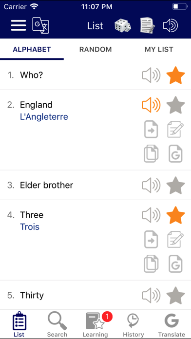 Zrzuty ekranu French Communicate Daily