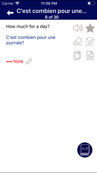 Zrzuty ekranu French Communicate Daily