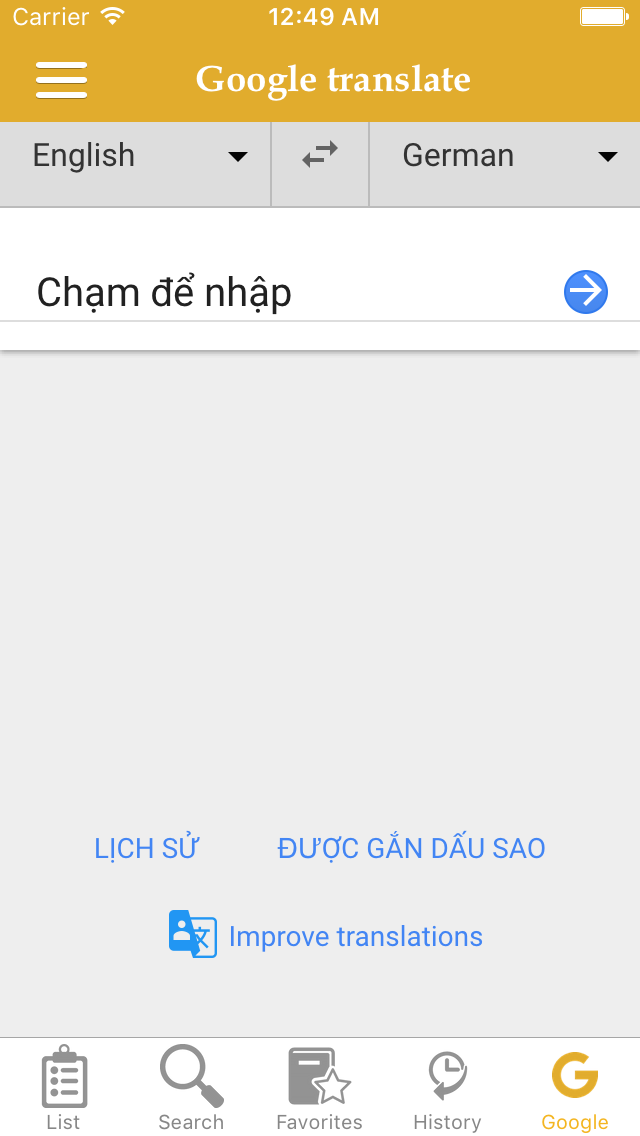 English - German Common Phrases Screenshots