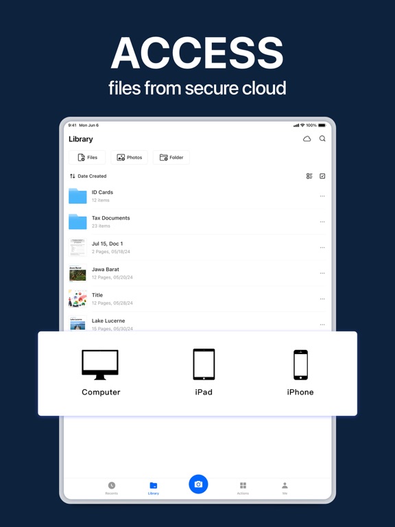 Scanner App - Tiny Scanner iPad Screenshots