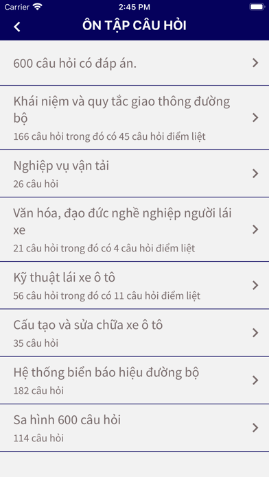 Tập Lái - Ôn Thi GPLX 600 Câu Screenshots