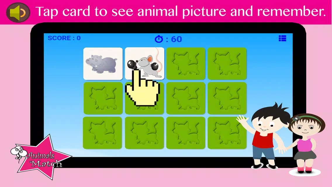 Close Up Animals Match - Pair name that pets link match 360 hd Screenshots