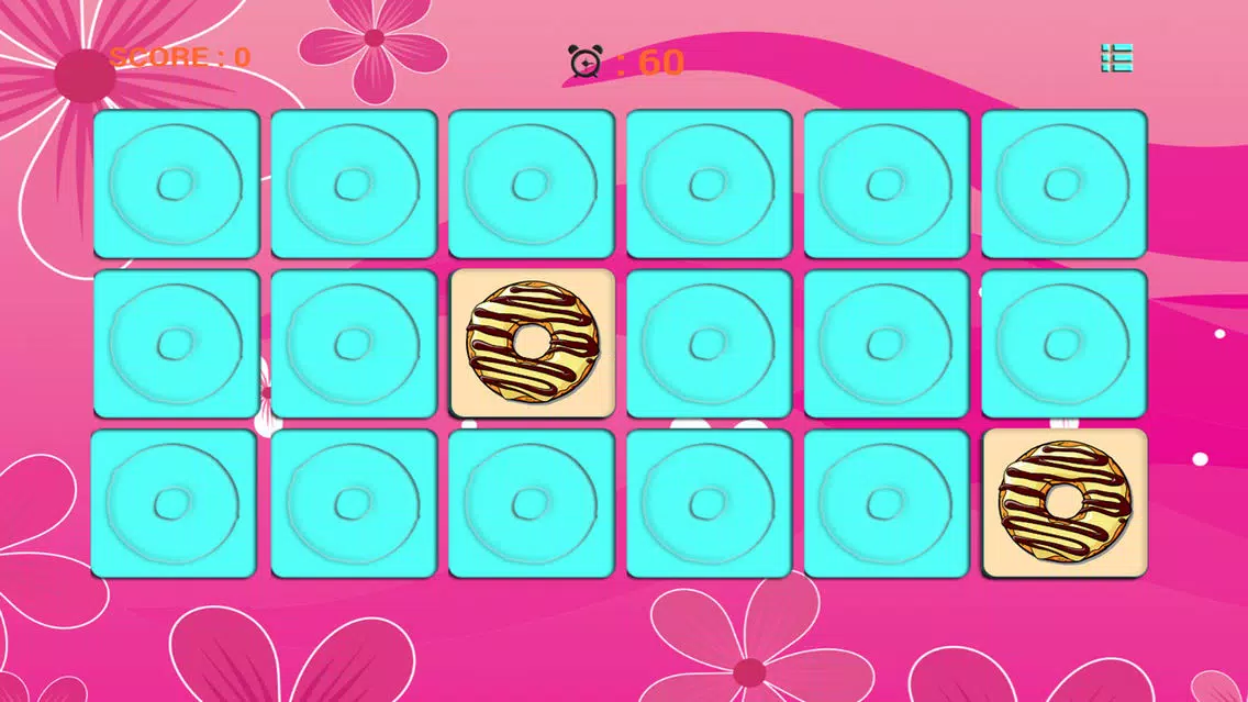 Hot Donut Matching Cards - brain fitness स्क्रीनशॉट