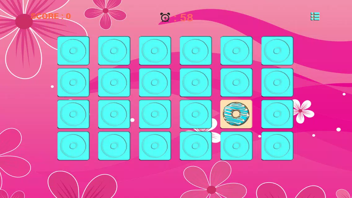 Hot Donut Matching Cards - brain fitness स्क्रीनशॉट