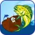 Teddy bear Fishing with Aquarium Fun Fish