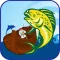 Teddy bear Fishing with Aquarium Fun Fish