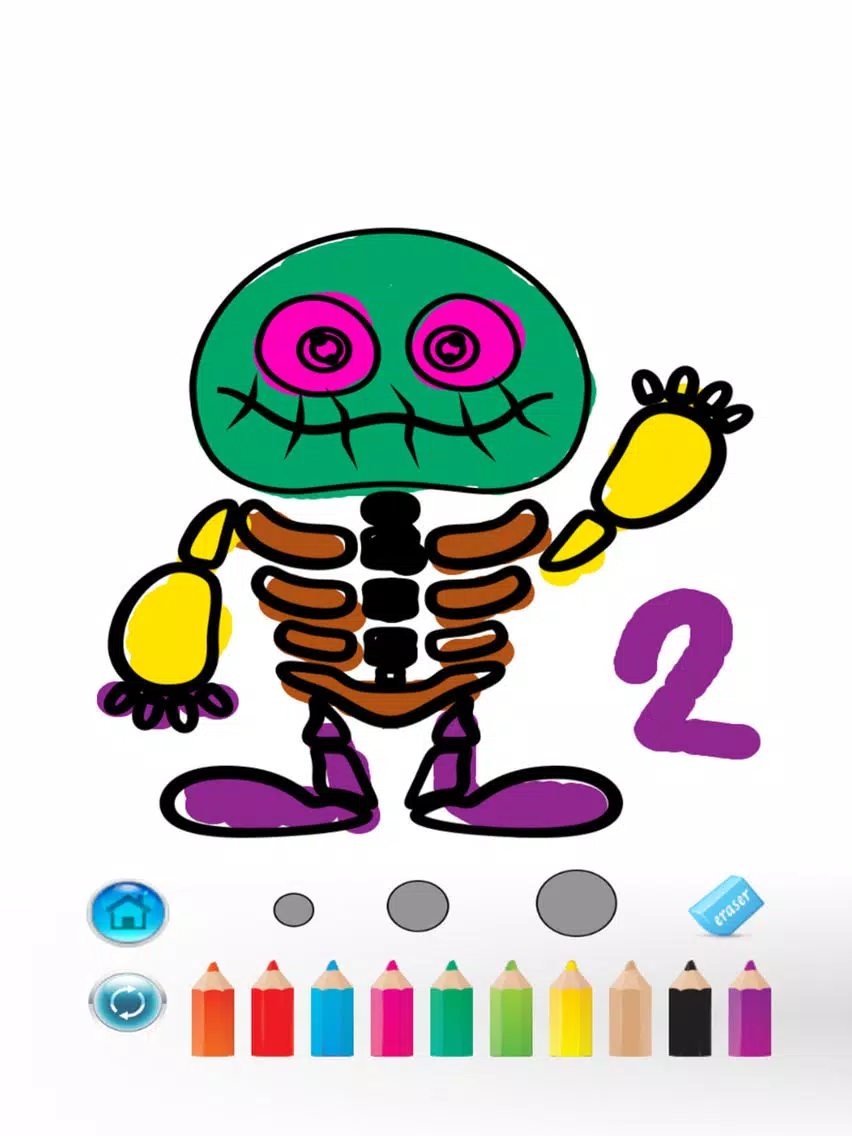 Monster Coloring Book - finger painting fantasy games iPad Screenshots