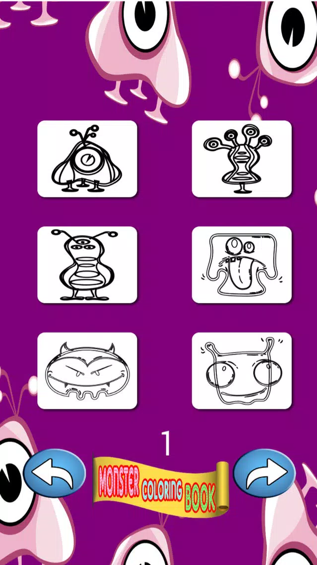 Monster Coloring Book - finger painting fantasy games Screenshots
