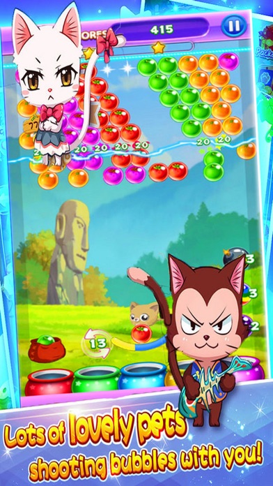 Cat Shoot Ball - Bubble Fruit Screenshots