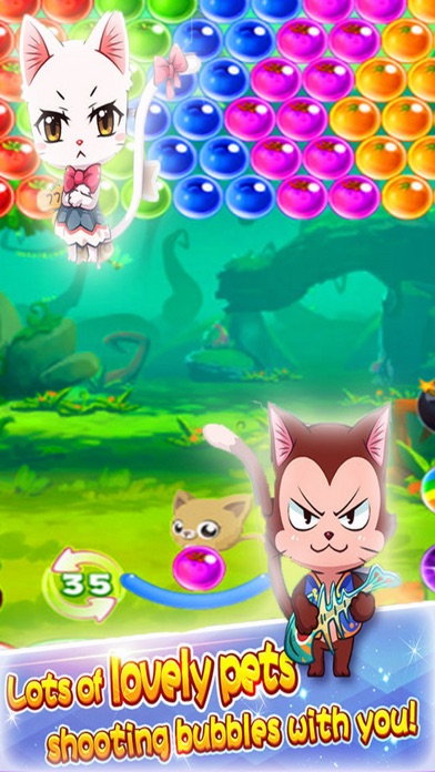 Cat Shoot Ball - Bubble Fruit Screenshots
