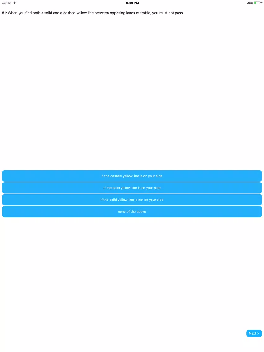 Indiana DMV Permit Exam Prep iPad Screenshots