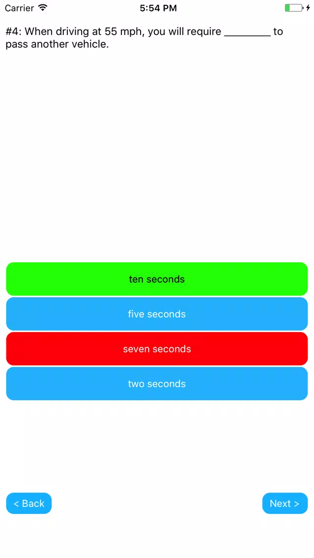 Indiana DMV Permit Exam Prep Screenshots