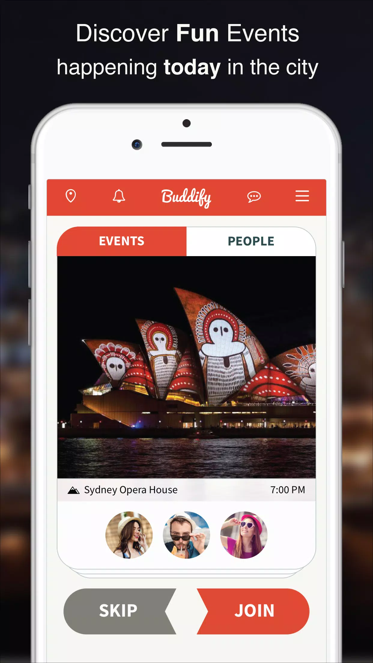 Buddify - Local Events Tonight Screenshots