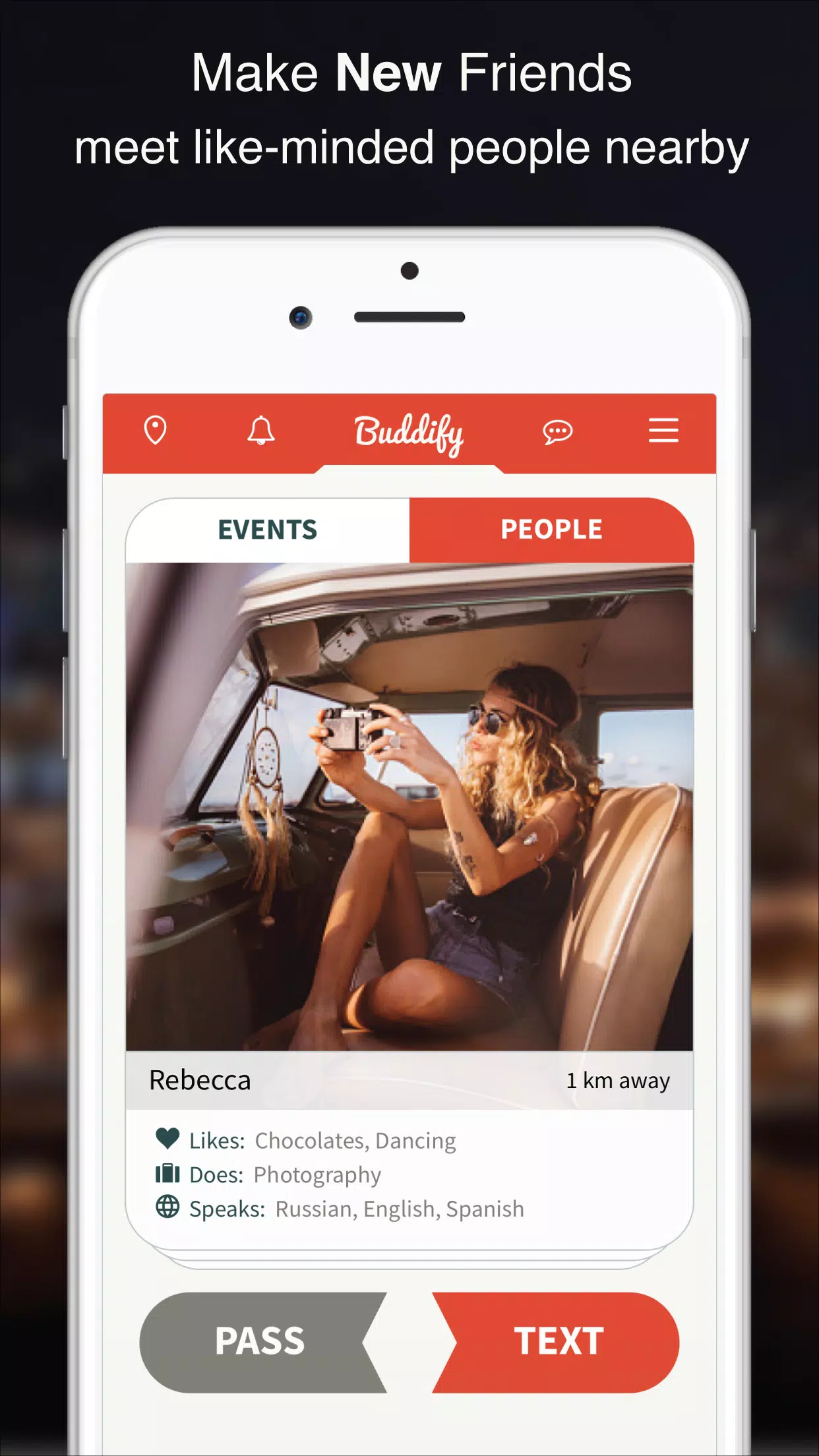 Buddify - Local Events Tonight Screenshots