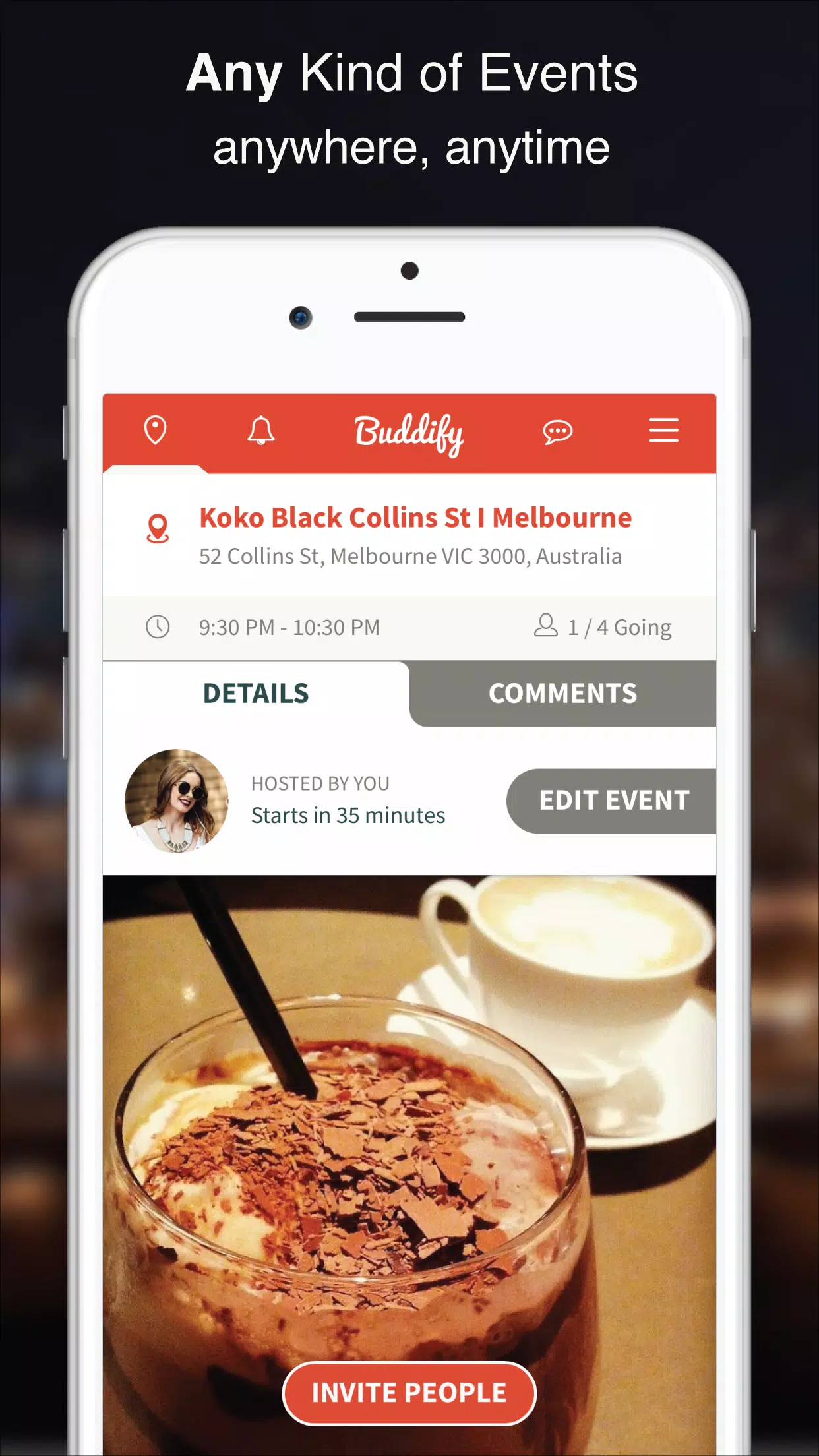 Buddify - Local Events Tonight Screenshots