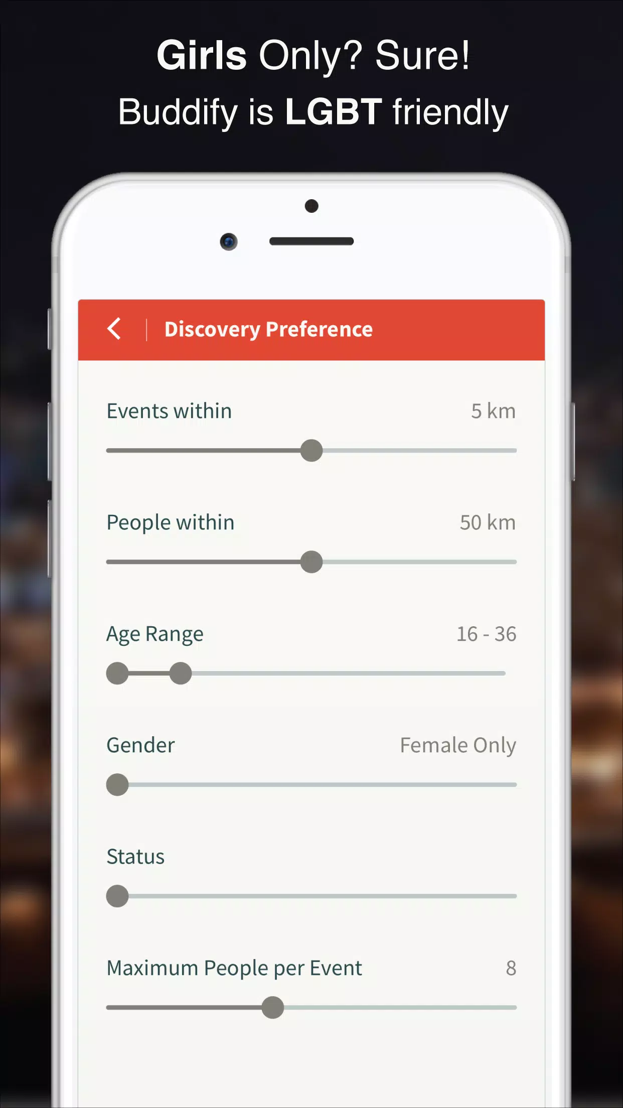 Buddify - Local Events Tonight Screenshots