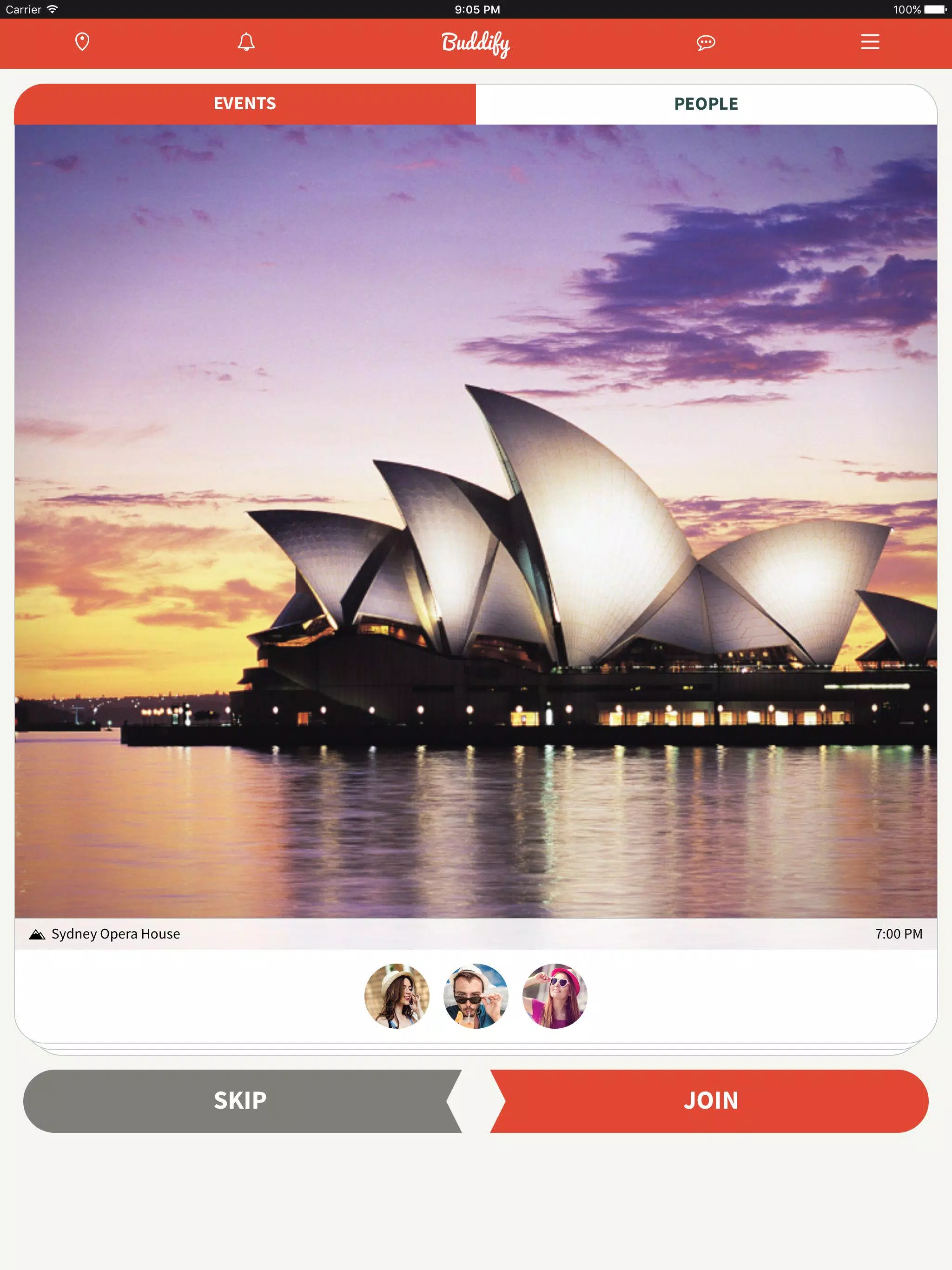 Buddify - Local Events Tonight Screenshots