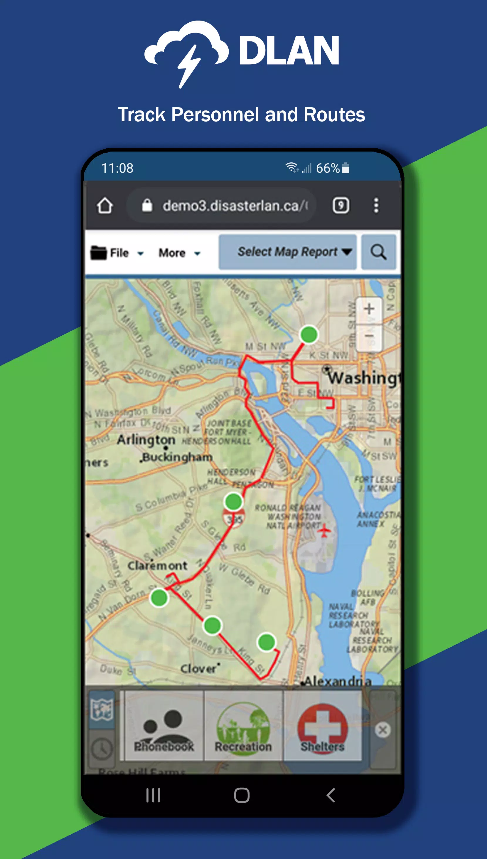 DLAN Mobile Responder Screenshots