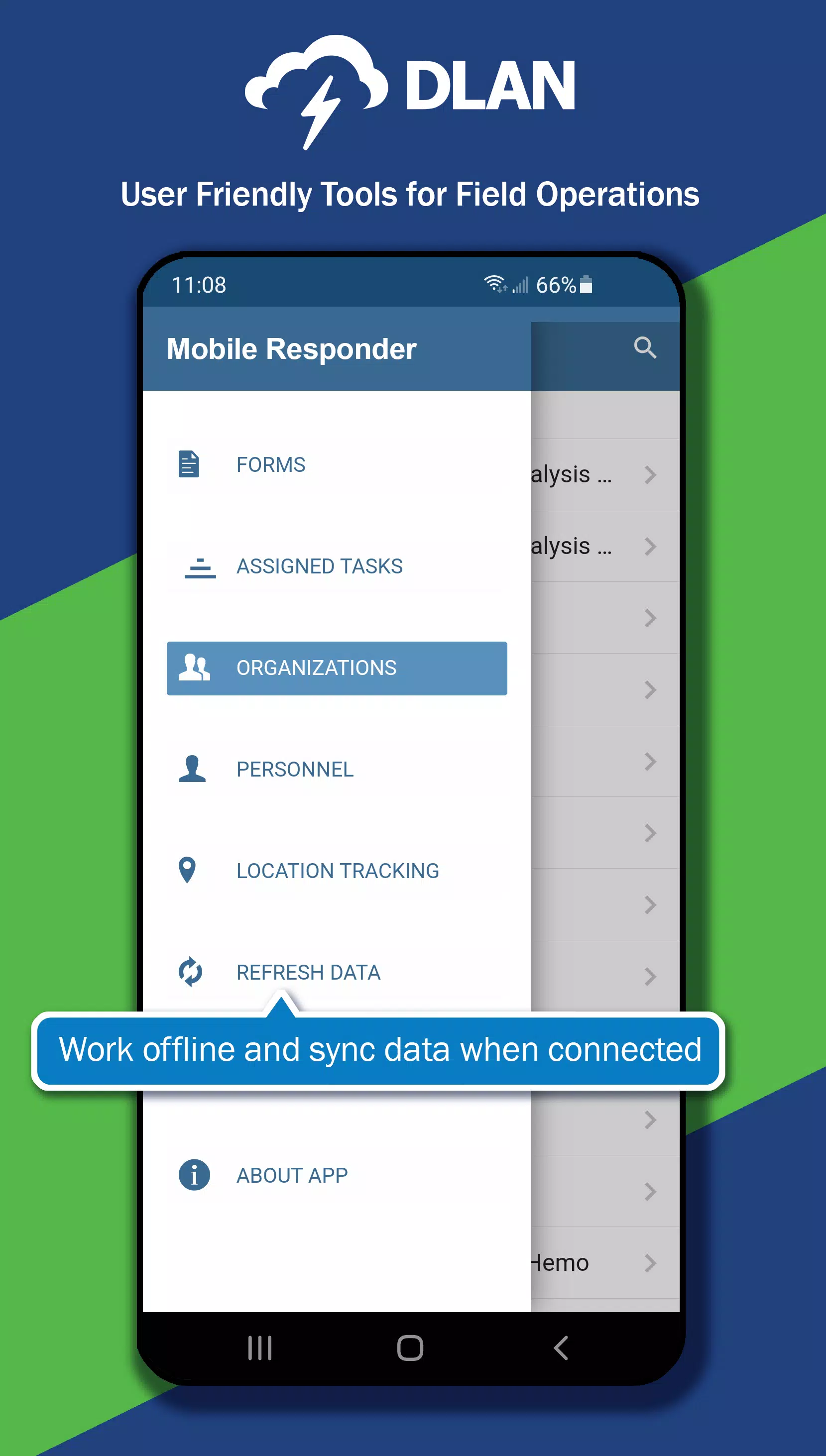 DLAN Mobile Responder Screenshots