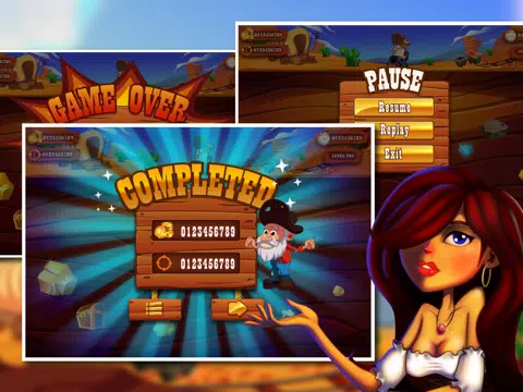 Crazy Gold Miner HD Edition Classic iPad  स्क्रीनशॉट