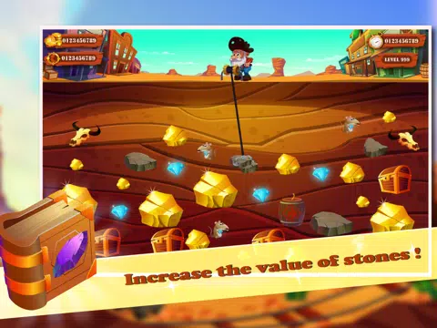 Crazy Gold Miner HD Edition Classic iPad  स्क्रीनशॉट