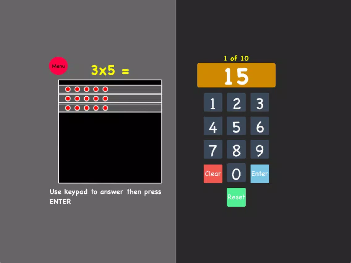 Multiplication Array Tutor iPad Screenshots