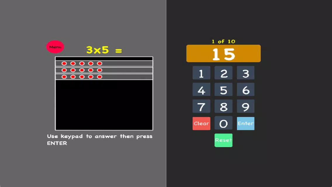 Multiplication Array Tutor Screenshots