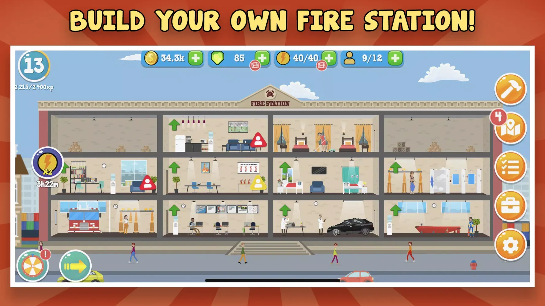 Fire Inc: Classic fire station Screenshots