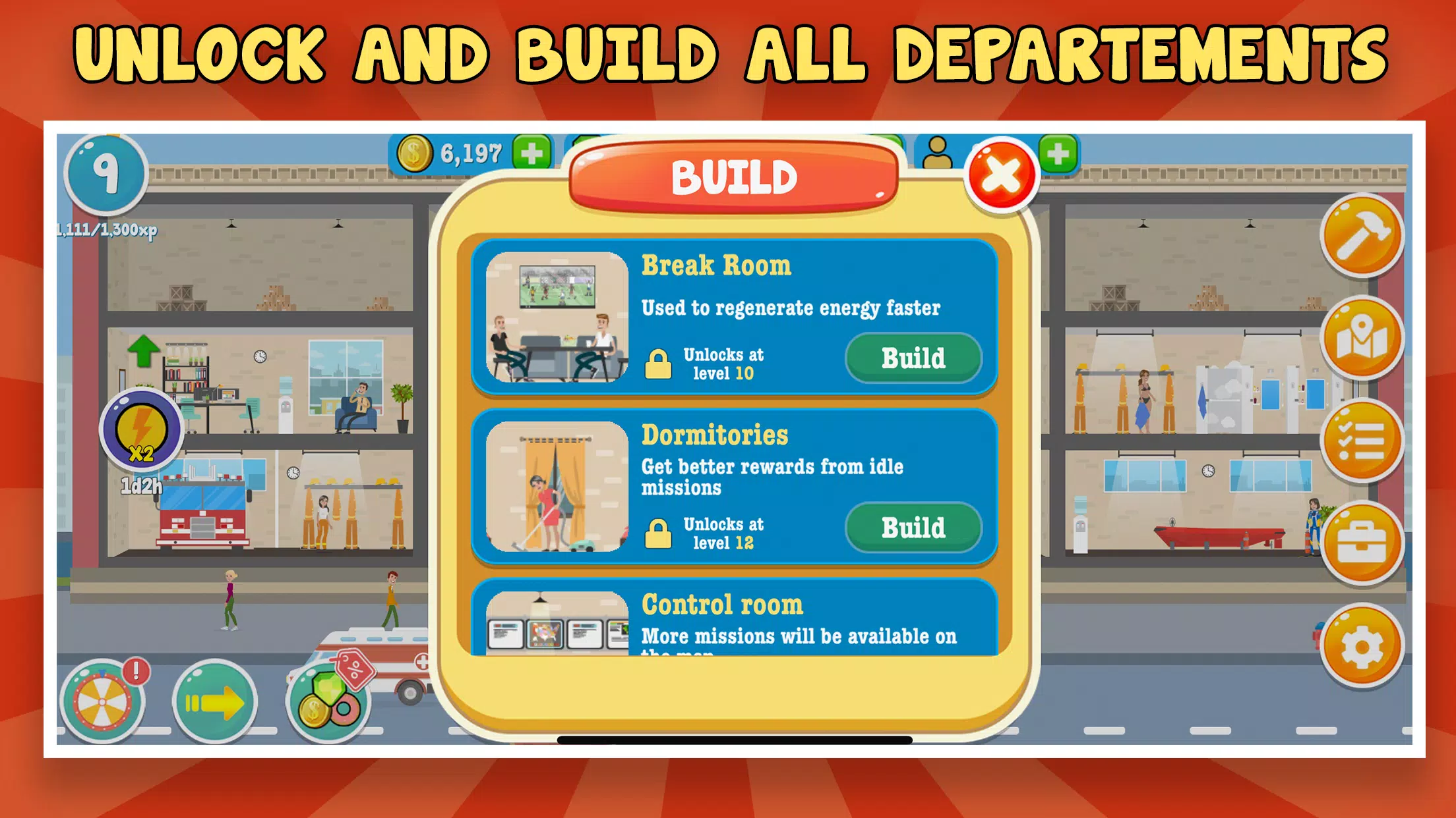 Zrzuty ekranu Fire Inc: Classic fire station