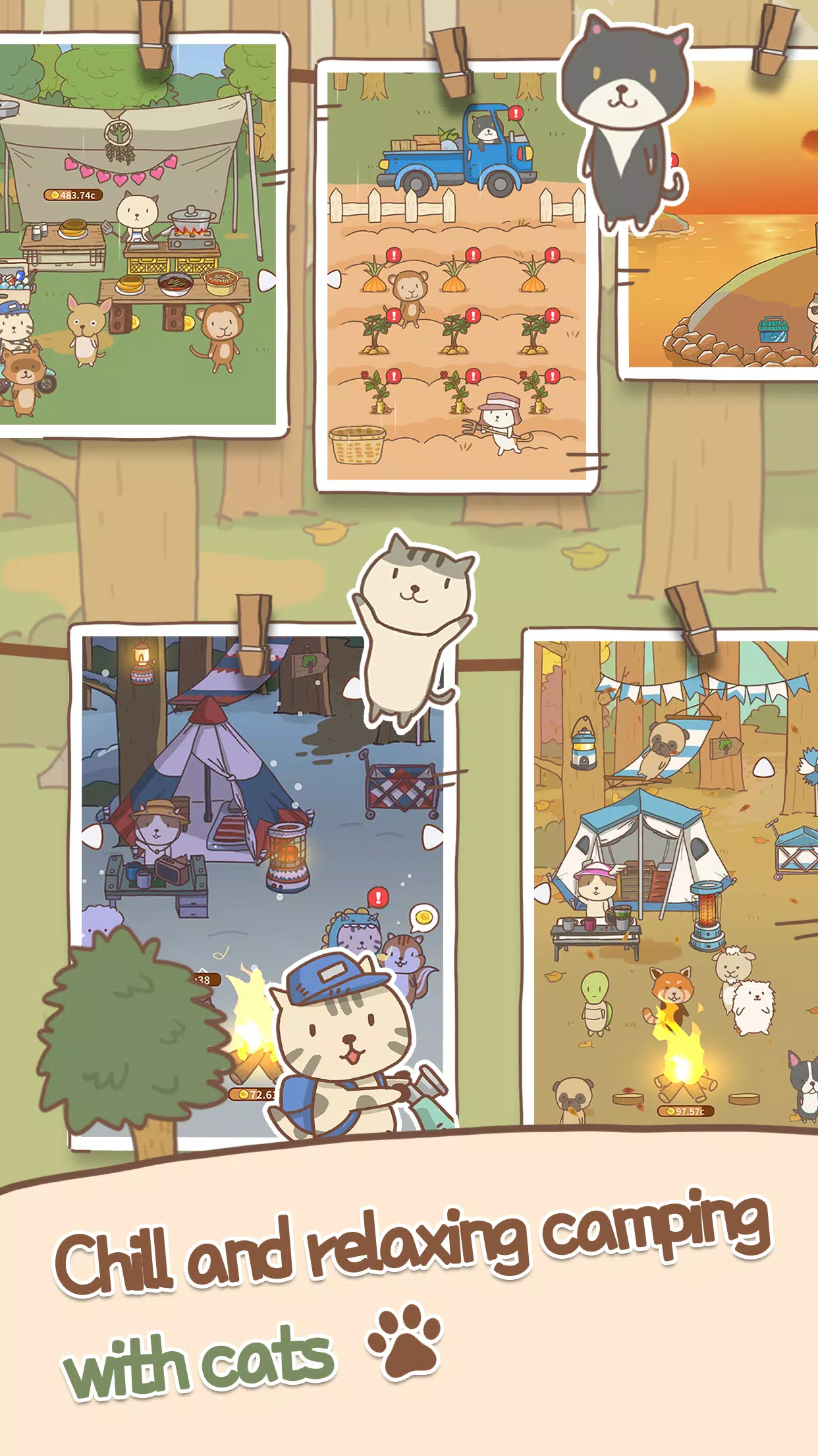 Animal Camping: Idle Camp Screenshots