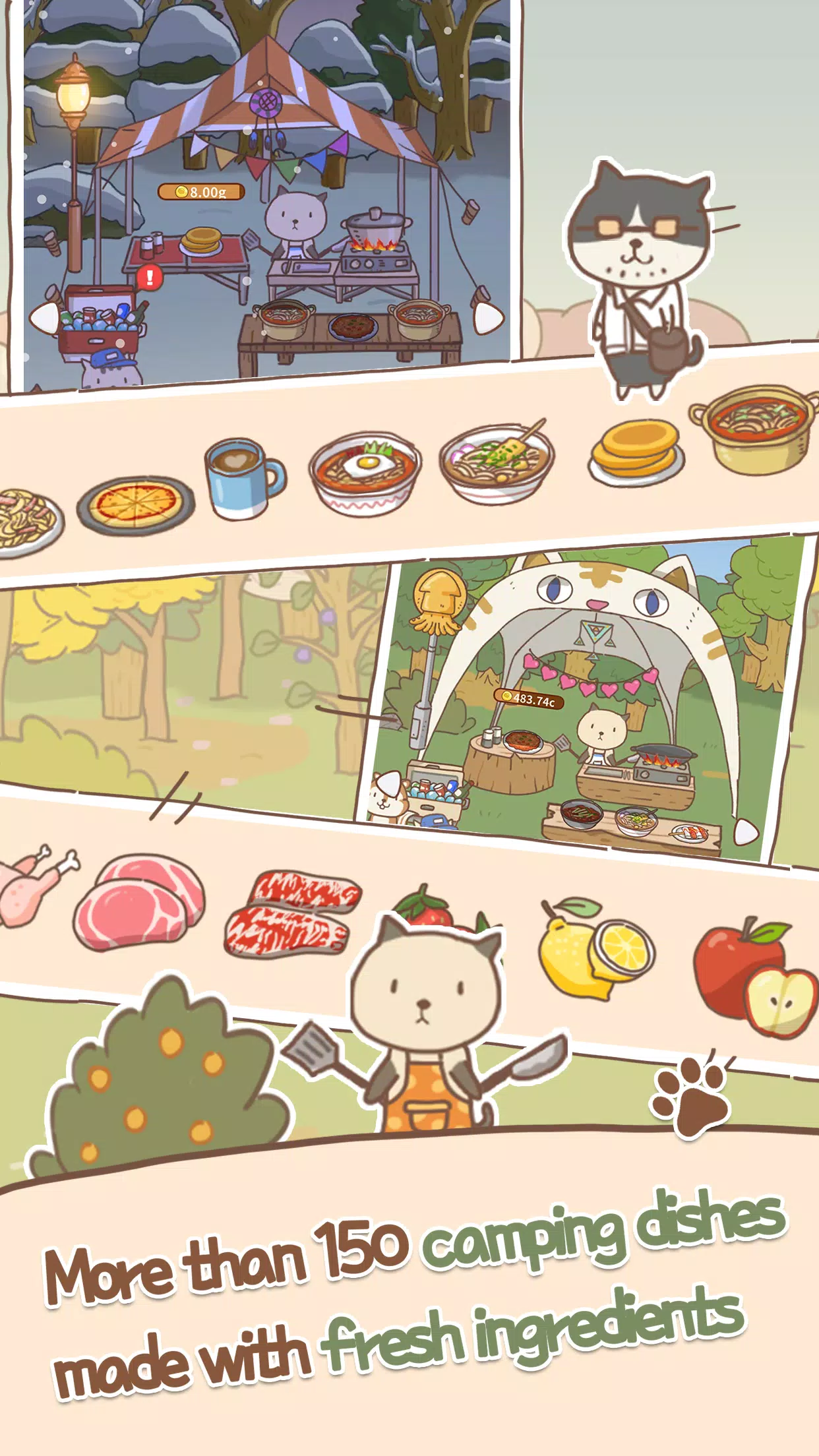 Animal Camping: Idle Camp Screenshots