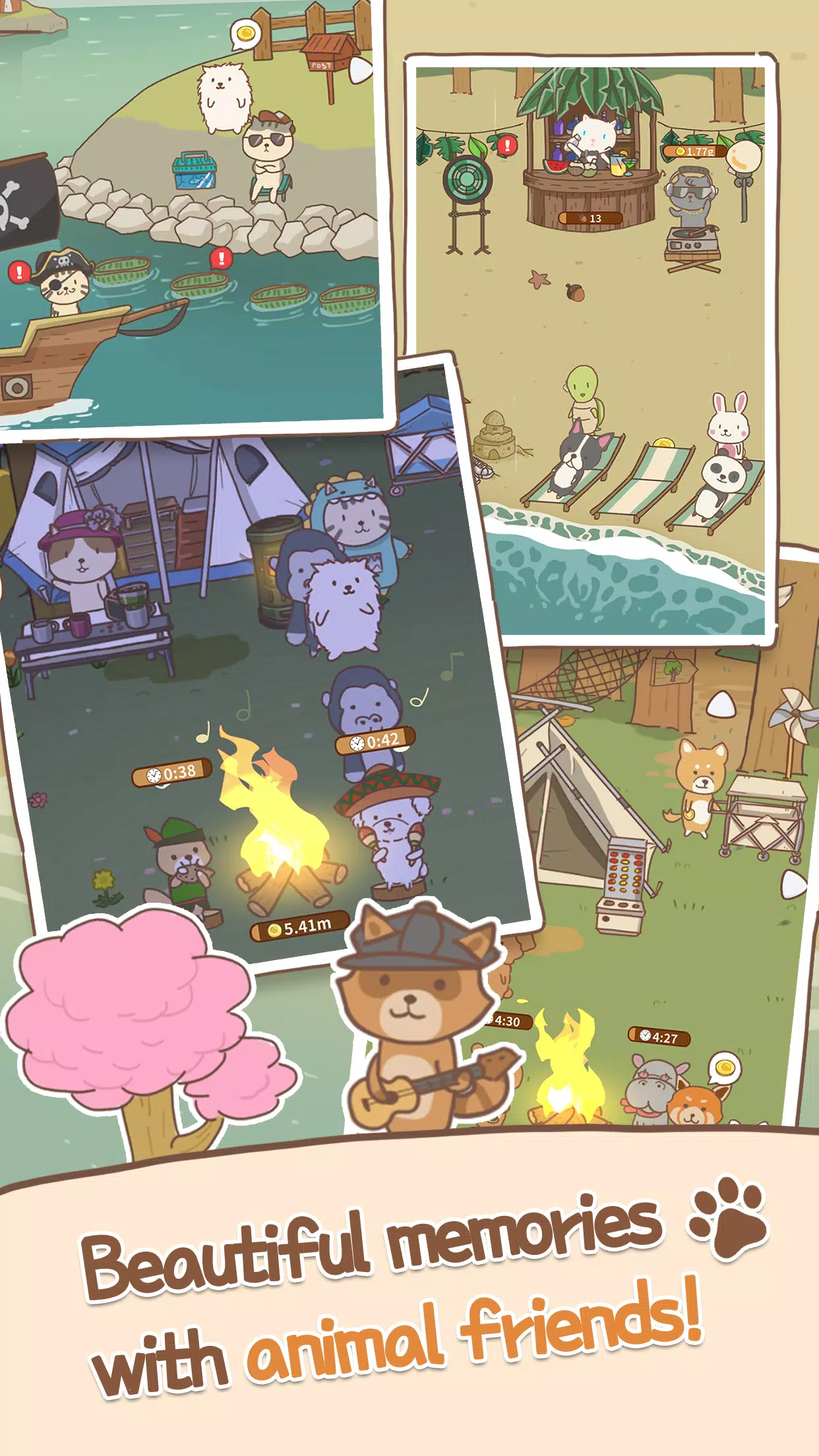 Animal Camping: Idle Camp Screenshots